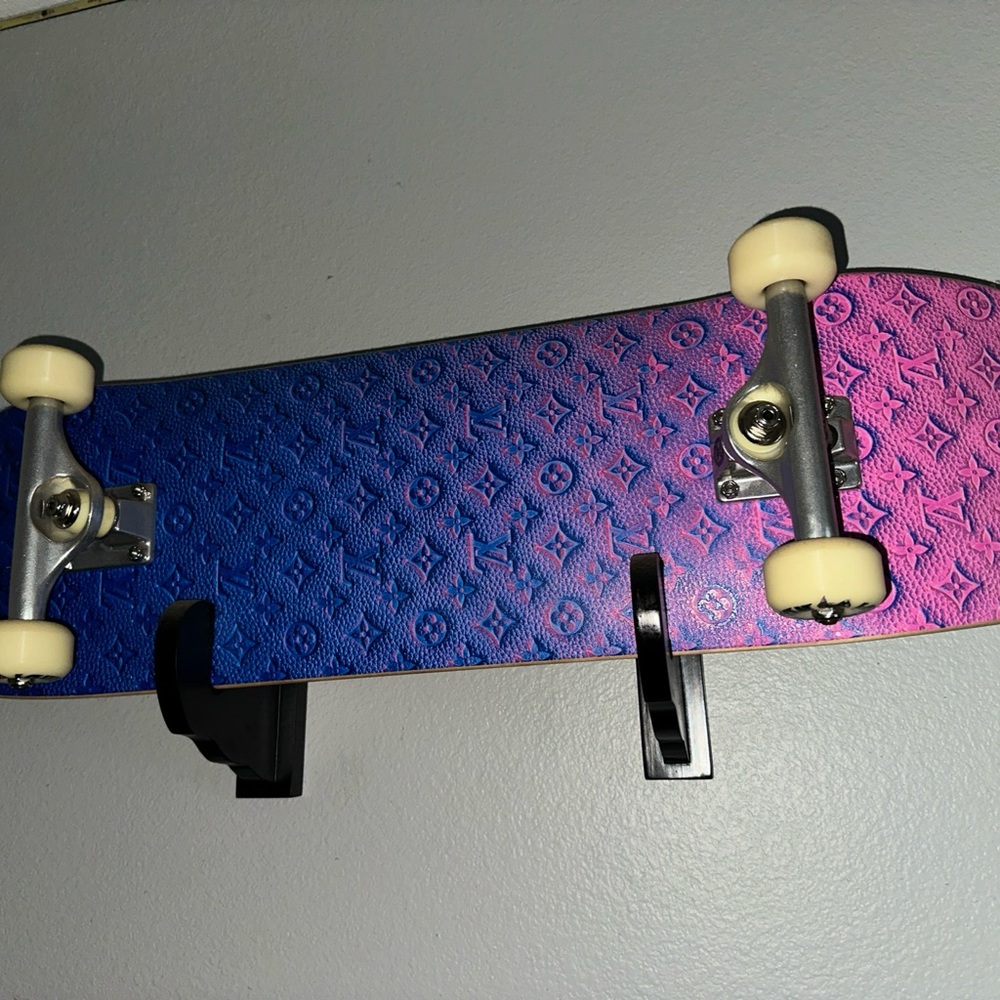 Gradient Blue and Pink Skateboard